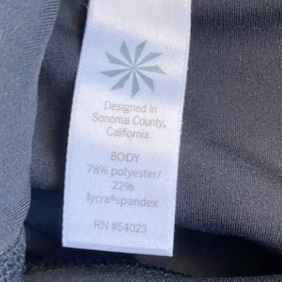 ATHLETA Capri Wide Waist Black Leggings Tights Small - Picture 11 of 13